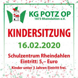 Kindersitzung 16.02.2020